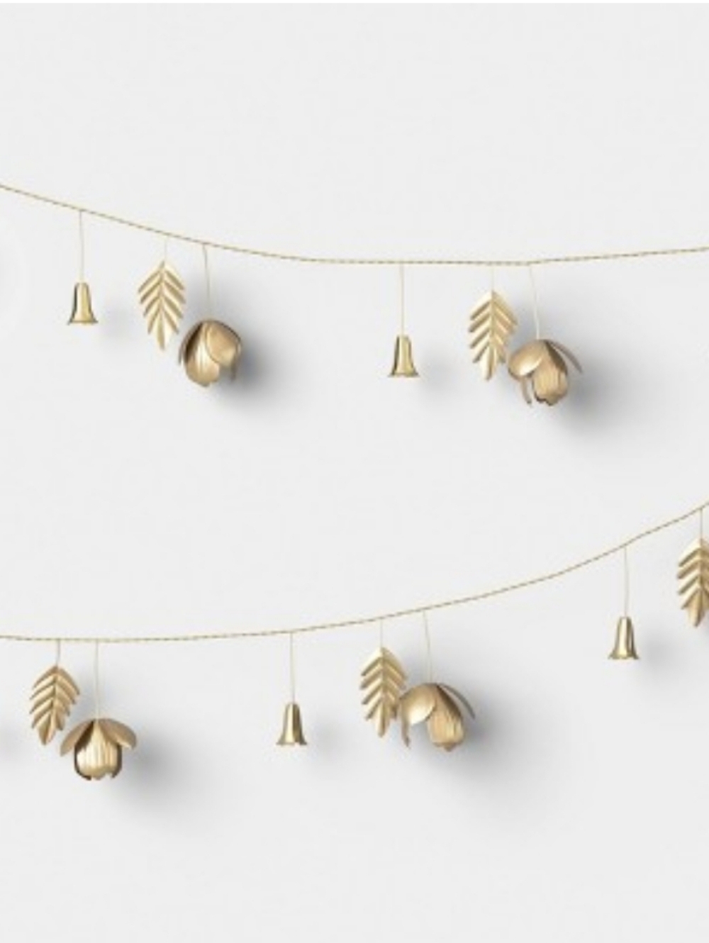 Gold Floral Botanical Garland - Home Decoration